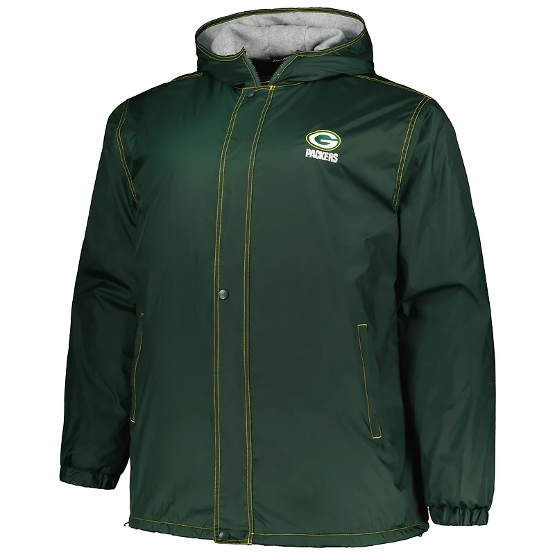 Men's Dunbrooke Green Bay Packers Big & Tall Legacy Stadium Full-Zip Jacket