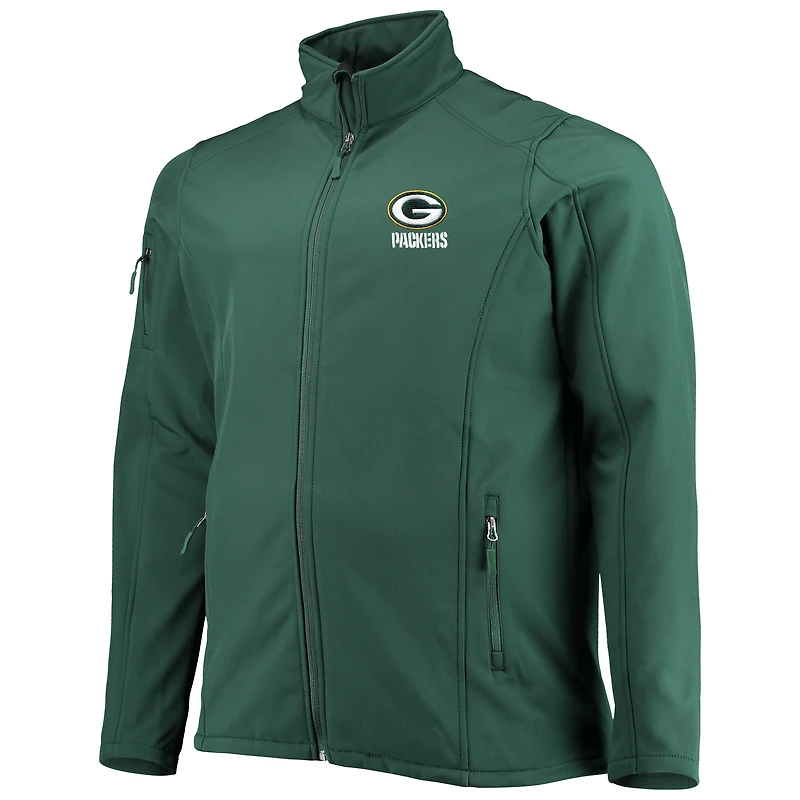 Men's Dunbrooke Green Bay Packers Big & Tall Sonoma Softshell Full-Zip Jacket