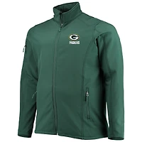 Men's Dunbrooke Green Bay Packers Big & Tall Sonoma Softshell Full-Zip Jacket