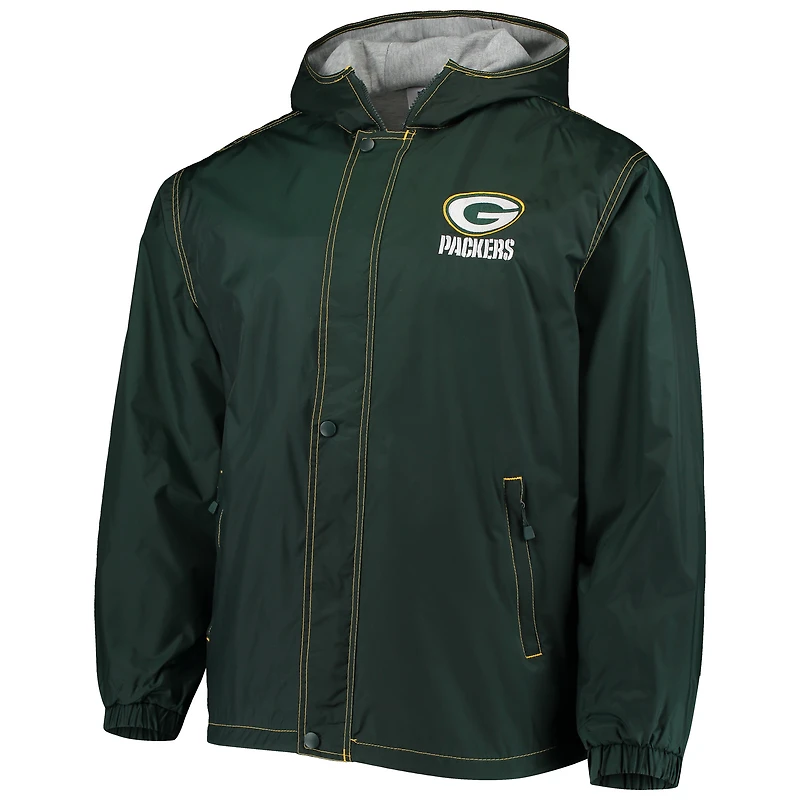 Dunbrooke Green Bay Packers Logo Legacy Stadium Veste entièrement zippée pour homme
