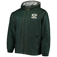 Dunbrooke Green Bay Packers Logo Legacy Stadium Veste entièrement zippée pour homme