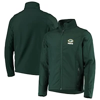 Dunbrooke Green Bay Packers Sonoma Softshell Veste à fermeture éclair intégrale pour homme