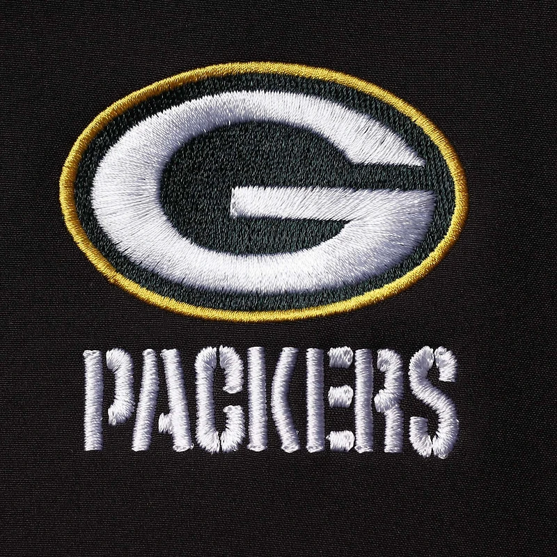 Dunbrooke Realtree Camo/Black Green Bay Packers Circle Hunter Softshell Veste à fermeture éclair intégrale pour homme