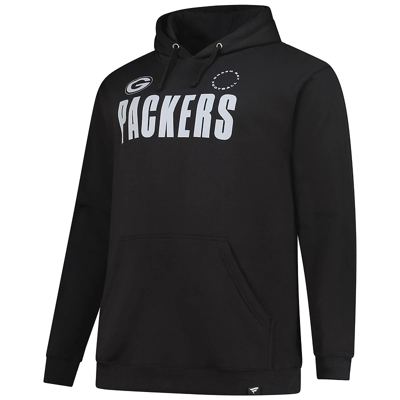 Sweat à capuche Fanatics Black Green Bay Packers Big & Tall Chip Shot pour homme