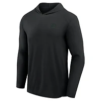 Men's Fanatics Black Green Bay Packers Front Office Power Mono Long Sleeve Hoodie T-Shirt