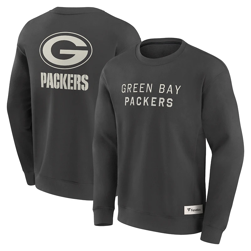 Sweat-shirt à capuche pour homme Fanatics Charcoal Green Bay Packers Elements Future Ground Lettering