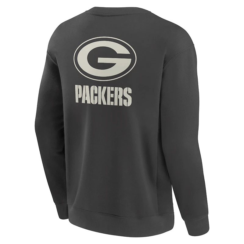 Sweat-shirt à capuche pour homme Fanatics Charcoal Green Bay Packers Elements Future Ground Lettering