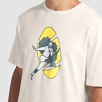 Men's Fanatics  Cream Green Bay Packers Slub T-Shirt