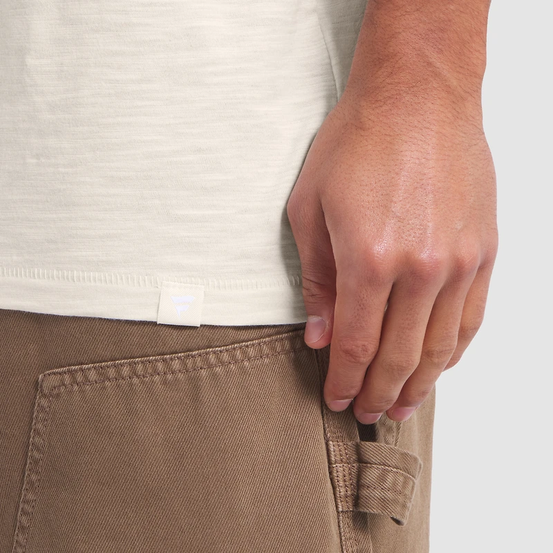 Men's Fanatics  Cream Green Bay Packers Slub T-Shirt