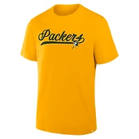 T-shirt Fanatics Gold pour homme, Fluid Motion Legacy des Green Bay Packers