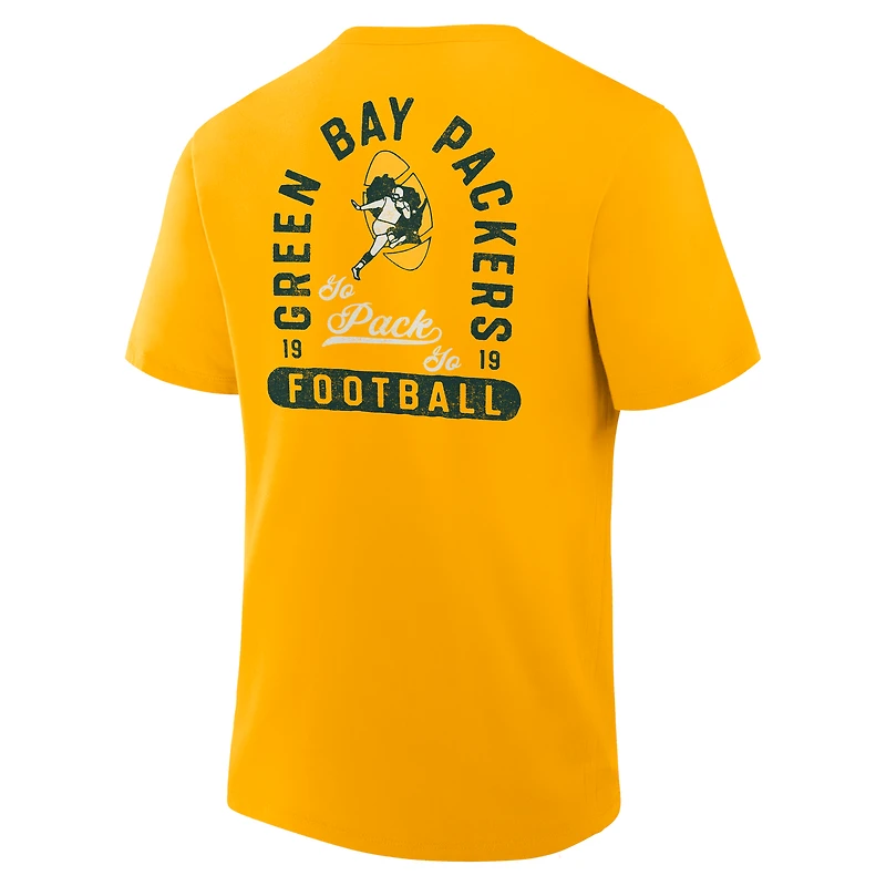 T-shirt Fanatics Gold pour homme, Fluid Motion Legacy des Green Bay Packers