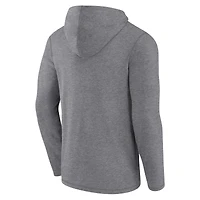 T-shirt à capuche manches longues avec logo fanatiques gris Green Bay Packers pour hommes