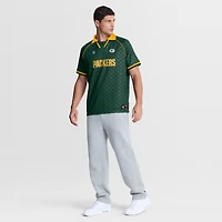 Polo raglan à col en V Green Bay Packers Homerun pour homme, Fanatics vert et or