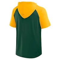 Men's Fanatics Green/Gold Green Bay Packers Prime Short Sleeve Pullover Hoodie