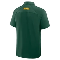 Polo raglan vert Fanatics pour homme des Packers de Green Bay