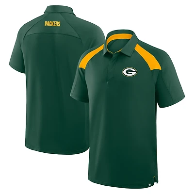 Polo raglan vert Fanatics pour homme des Packers de Green Bay