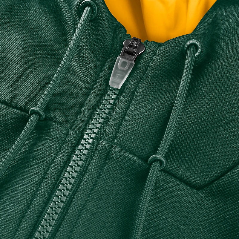 Men's Fanatics Green Bay Packers Checkdown Pass Full-Zip Hoodie