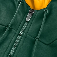 Men's Fanatics Green Bay Packers Checkdown Pass Full-Zip Hoodie
