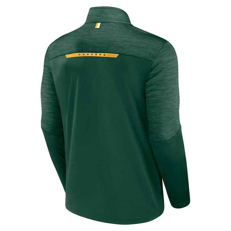 Veste à quart de zip Fanatics Green Bay Packers Defender Evo pour hommes