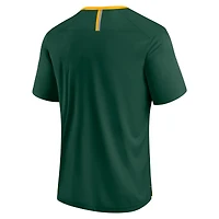 T-shirt Fanatics pour homme, vert, avec logo Defender Fade Slant des Packers de Green Bay