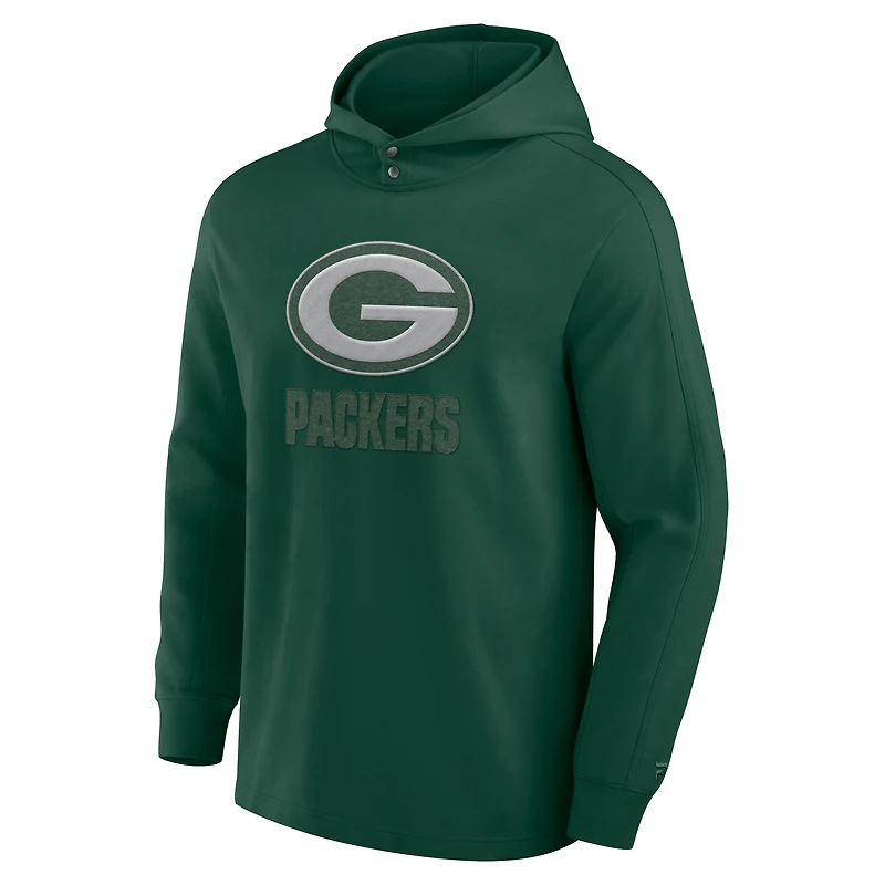 T-shirt à capuche manches longues en mélange tricolore Elements Blaze de Green Bay Packers pour hommes Fanatics