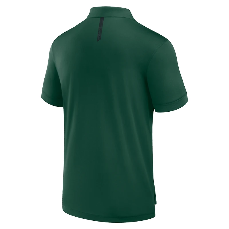 Polo Fanatics pour homme vert avec logo Front Office Move des Packers de Green Bay