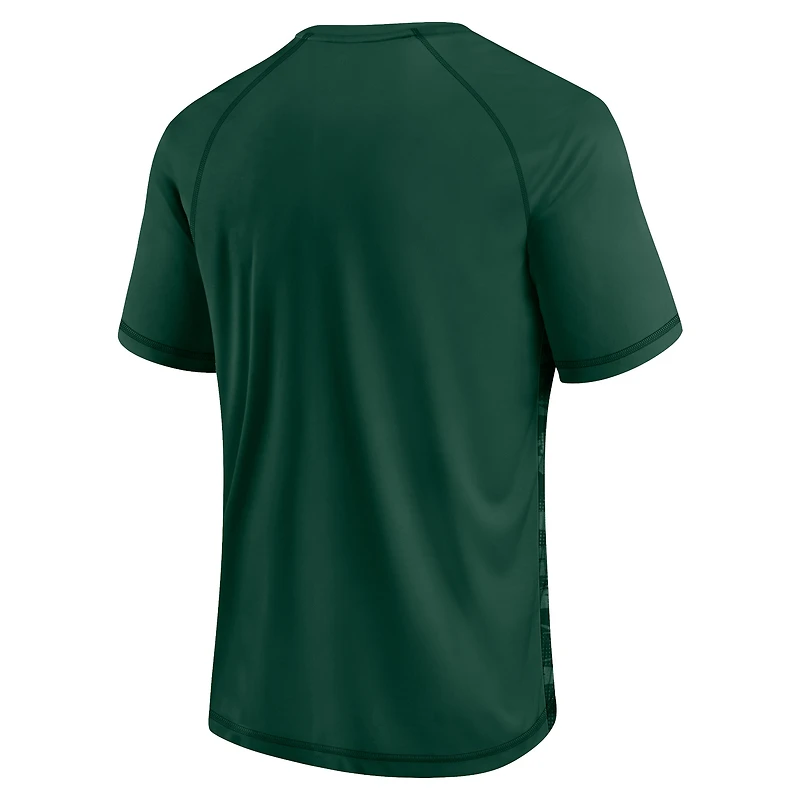 T-shirt raglan Fanatics Green Bay Packers pour hommes Je vous salue