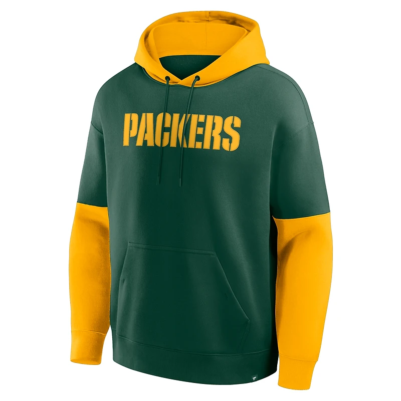 Men's Fanatics Green Bay Packers Helmet Pullover Hoodie