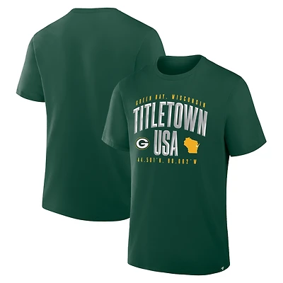 T-shirt Fanatics Green pour homme, motif Hometown True Favorite des Packers de Bay