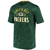 T-shirt vert Green Bay Packers Iconic Defender Stealth Arc de marque Fanatics pour homme