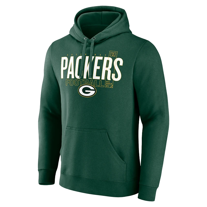 Men's Fanatics Green Bay Packers Pylon Outline Pullover Hoodie