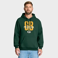 Men's Fanatics Green Bay Packers Right Tackle Legacy Pullover Hoodie