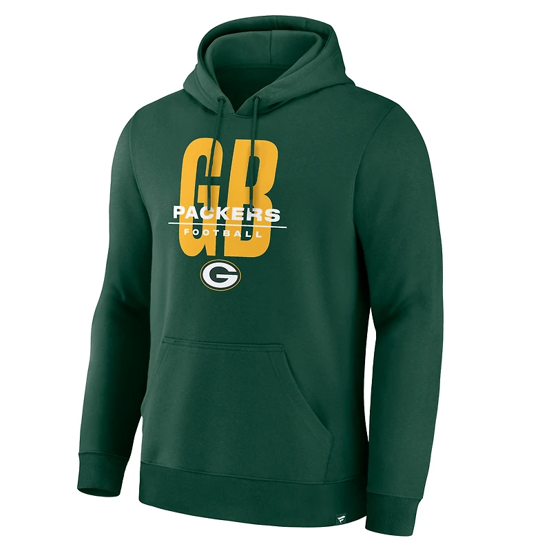 Men's Fanatics Green Bay Packers Right Tackle Legacy Pullover Hoodie