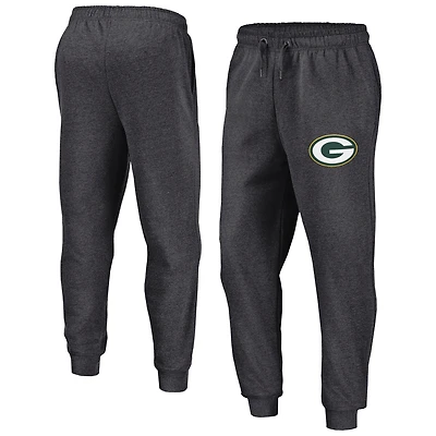 Pantalon de jogging en polaire Boost Fanatics Heather Charcoal pour homme des Green Bay Packers