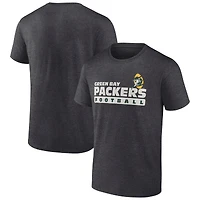T-shirt Fanatics Heather Charcoal pour homme des Packers de Green Bay Going Old School