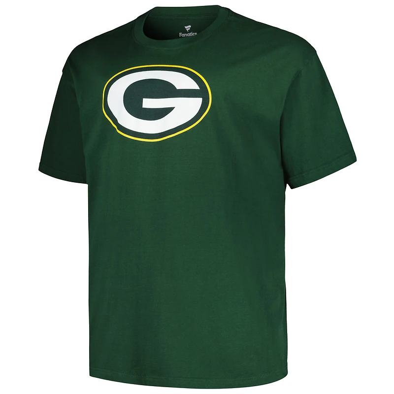 Men's Fanatics Jordan Love Green Bay Packers Big & Tall Player Name Number T-Shirt