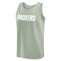Débardeur Elements Fanatics vert clair pour hommes Green Bay Packers