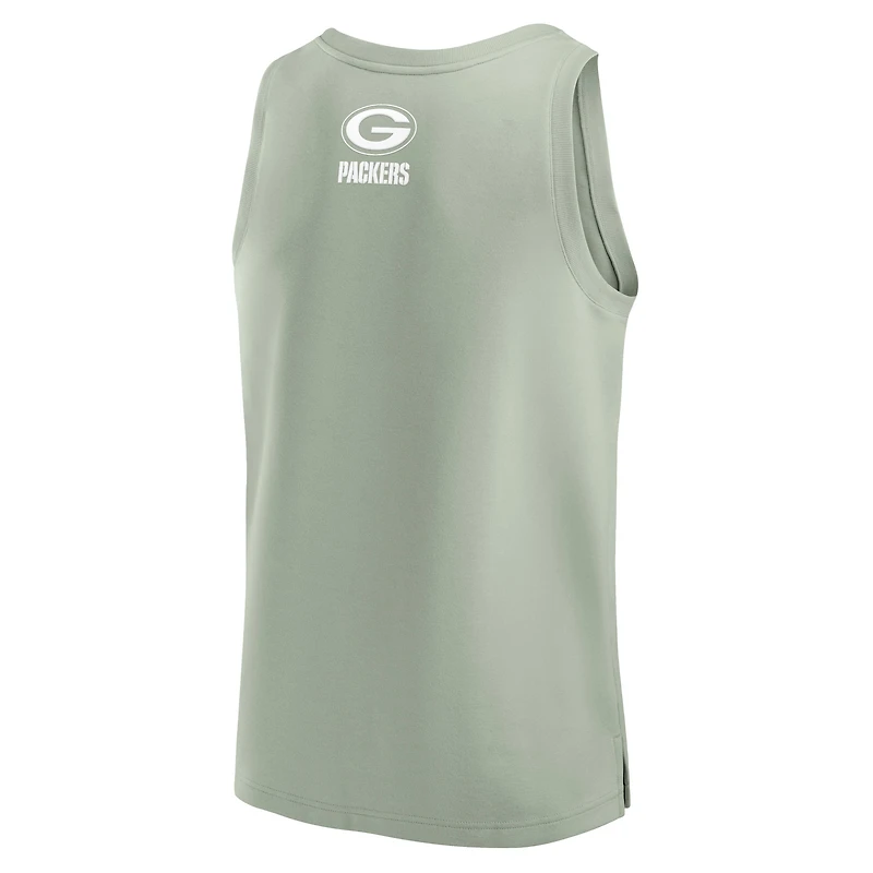 Débardeur Elements Fanatics vert clair pour hommes Green Bay Packers
