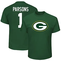 T-shirt Fanatics Micah Parsons Green Bay Packers Big & Tall Player Name Number pour hommes