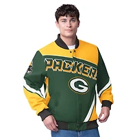 Veste à boutons-pression G-III Extreme Green Bay Packers Maximum Racing pour homme