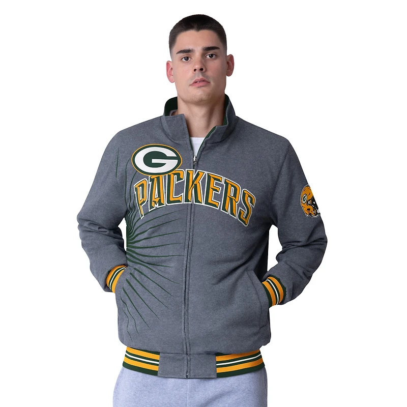 Veste réversible entièrement zippée G-III Extreme Green Bay Packers Strong Arm pour homme