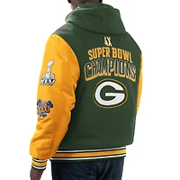 Veste à capuche entièrement zippée blocs de couleurs G-III Sports by Carl Banks pour hommes Green Bay Packers Player Option