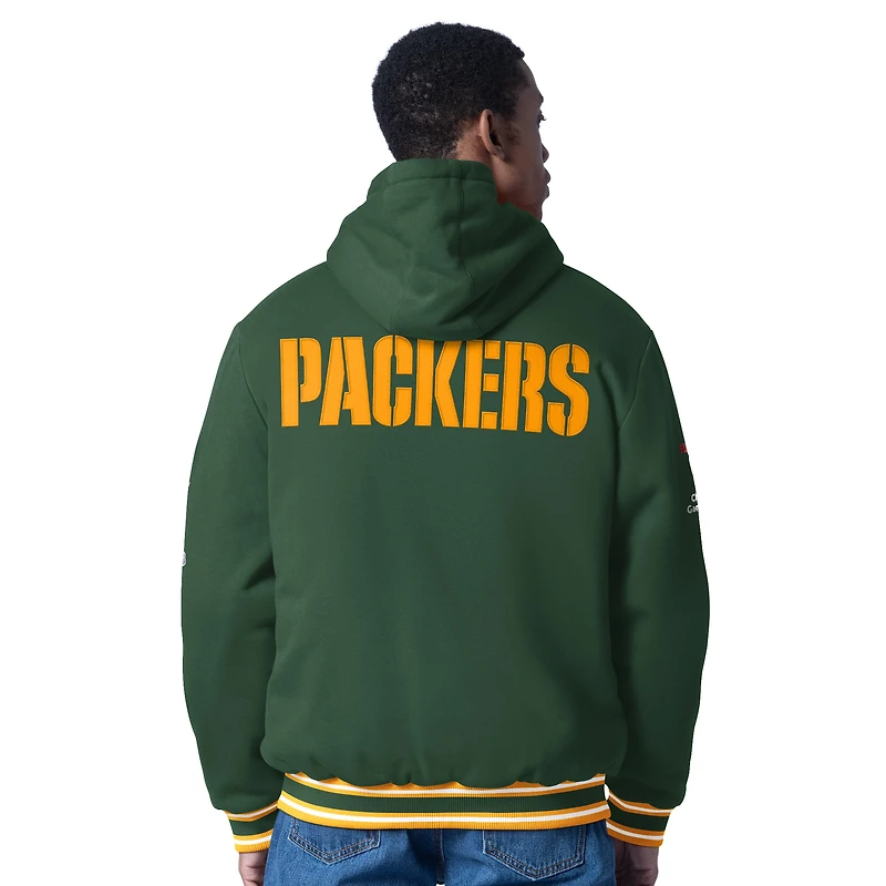 Men's G-III Sports by Carl Banks  Green Bay Packers Power Forward Commemorative Full-Zip Hooded Jacket