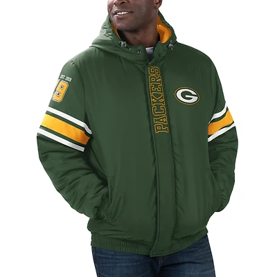 Men's G-III Sports by Carl Banks  Green Bay Packers Tight End Hoodie Full-Zip Jacket