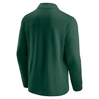 Veste zippée quart de tour Block Party des Packers Green Bay verte/dorée pour homme