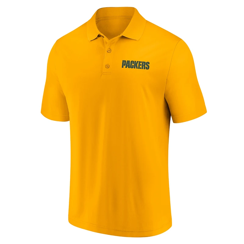 Men's Green/Gold Green Bay Packers Dueling Two-Pack Polo Set