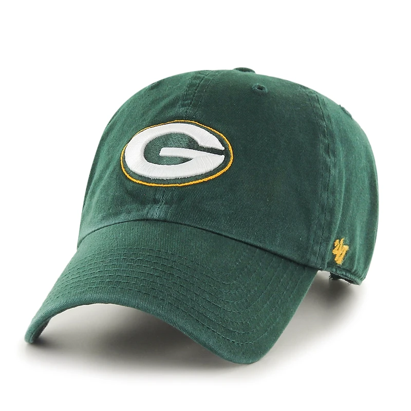 Casquette ajustable Green Bay Packers '47 Brand Green Cleanup pour homme