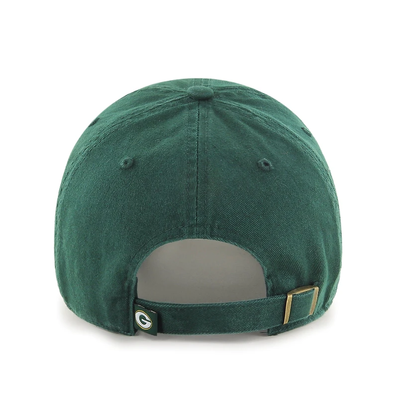 Casquette ajustable Green Bay Packers '47 Brand Green Cleanup pour homme