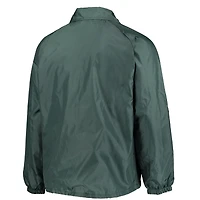 Green Bay Packers Coaches Coupe-vent classique à boutons-pression raglan pour homme Vert