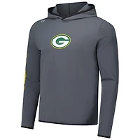 T-shirt à capuche manches longues pour homme Greyson Clothiers Charcoal Green Bay Packers Colorado
